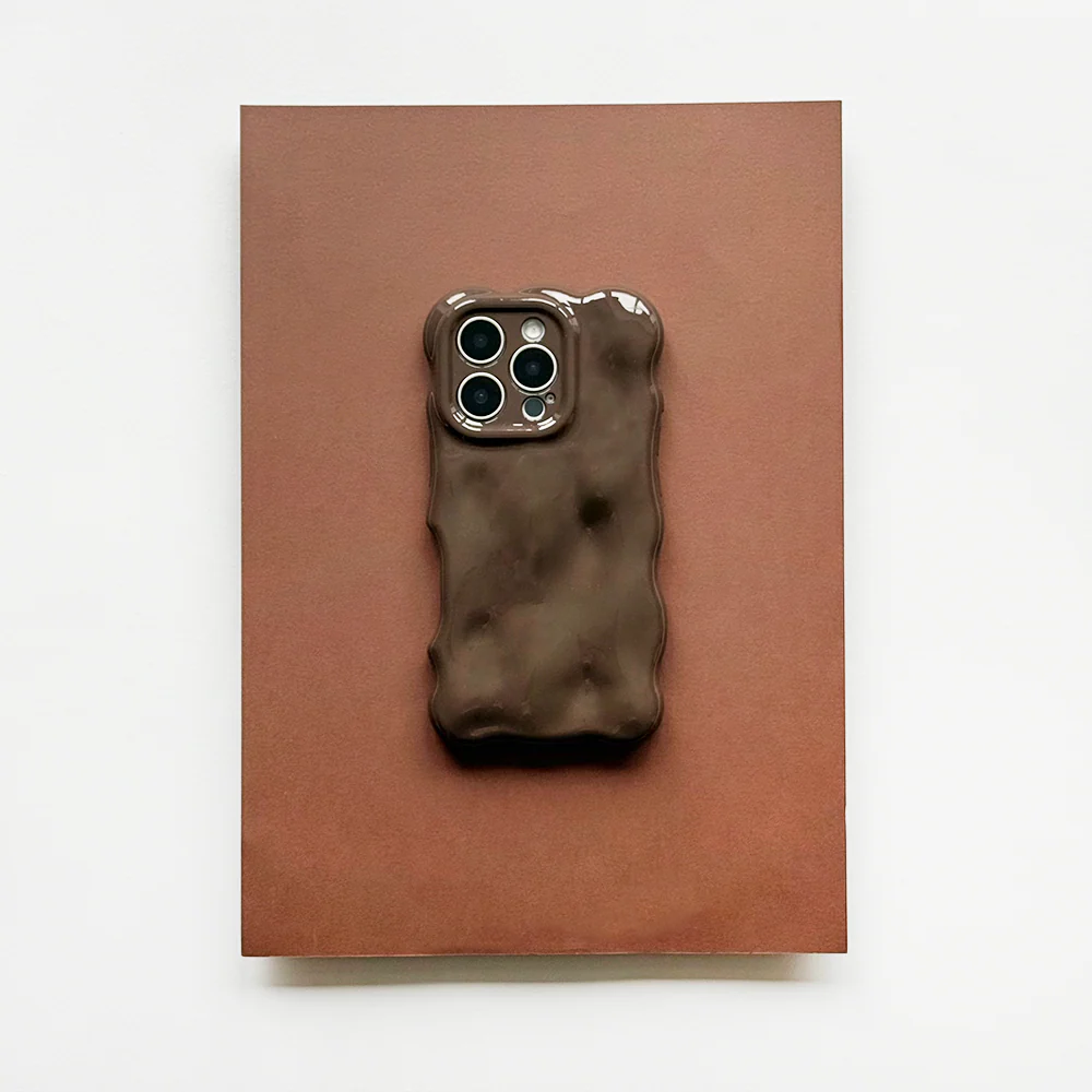 3D Bubble Phone Case - Chocolate - Image 10
