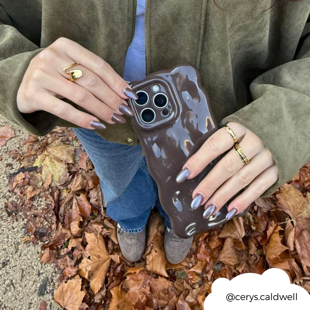 3D Bubble Phone Case - Chocolate - Image 13