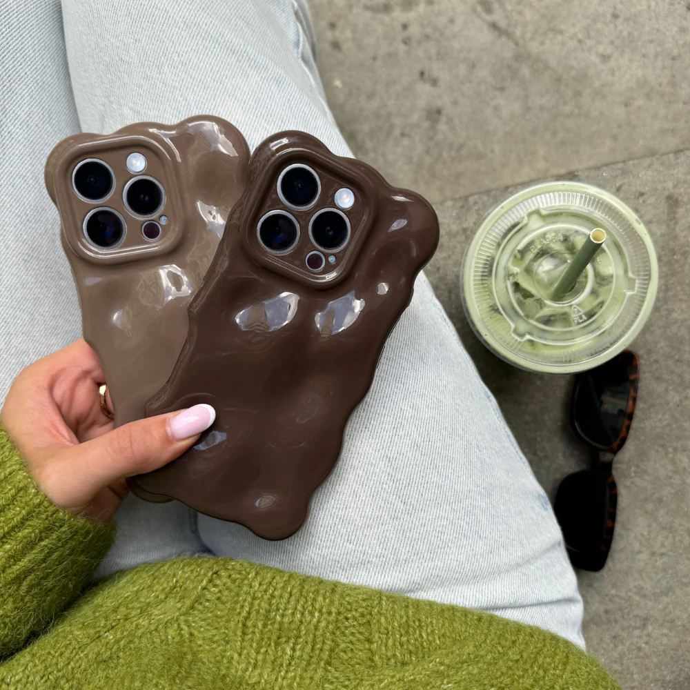 3D Bubble Phone Case - Chocolate - Image 16