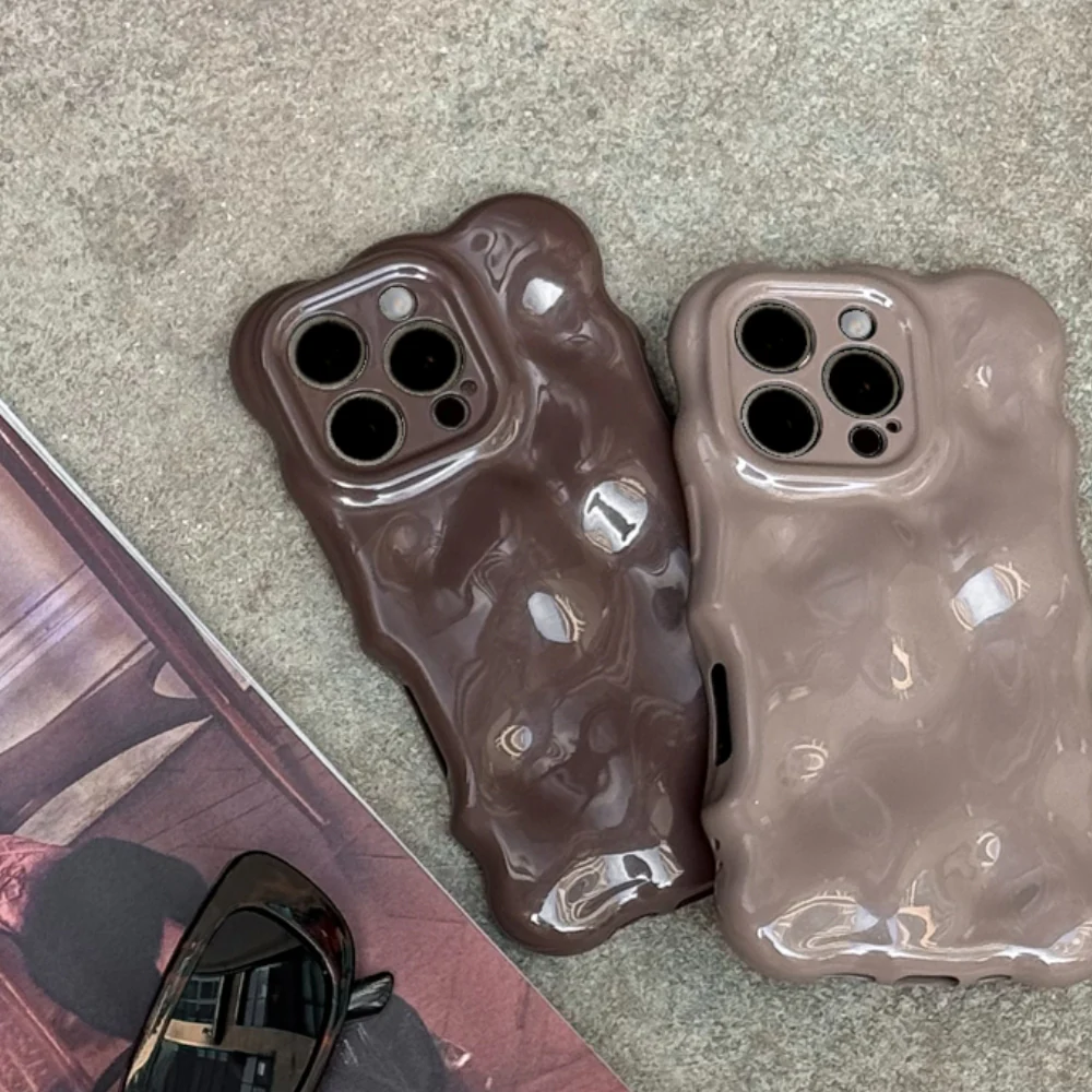 3D Bubble Phone Case - Chocolate - Image 18