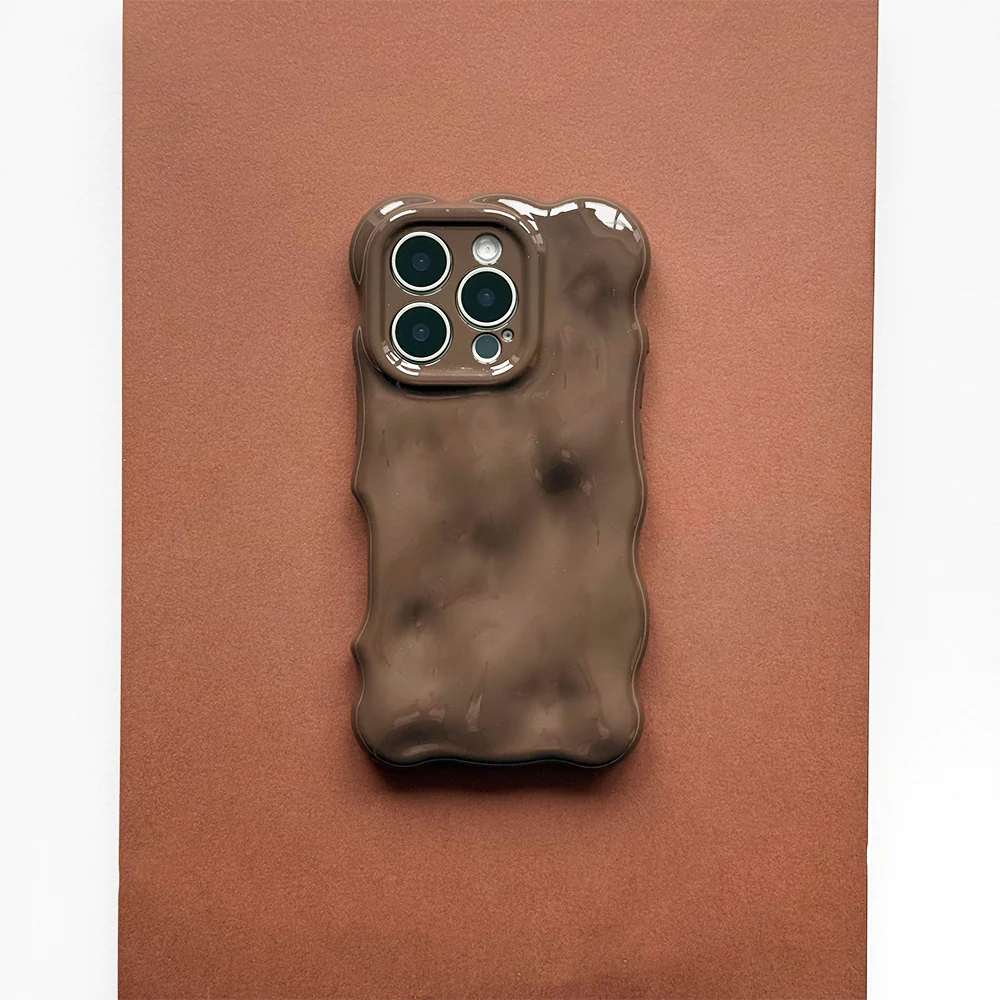 3D Bubble Phone Case - Chocolate - Image 3