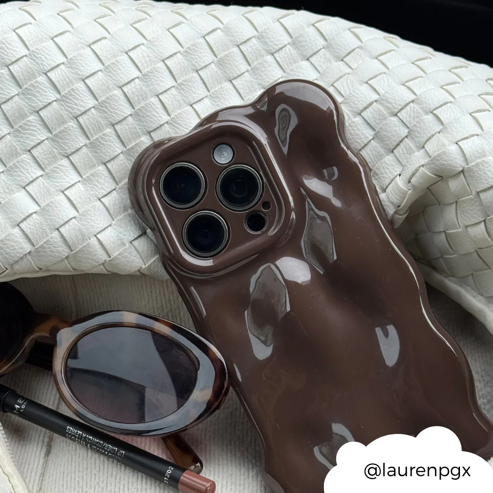 3D Bubble Phone Case - Chocolate - Image 4