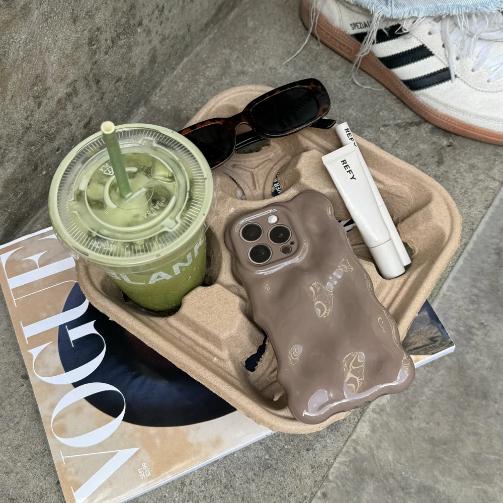 3D Bubble Phone Case - Mocha - Image 9