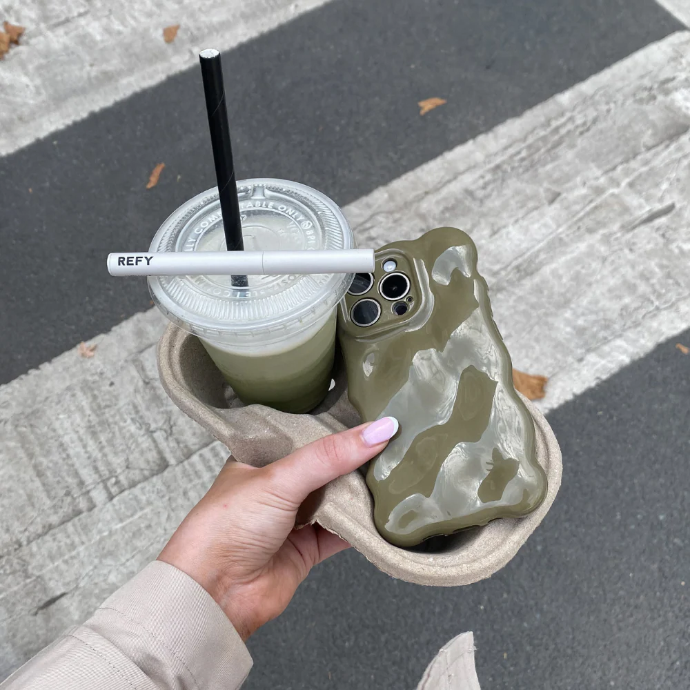 3D Bubble Phone Case - Pistachio - Image 9