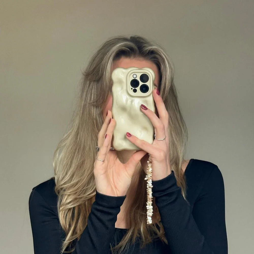 3D Pearl Phone Case - Gold - Image 9