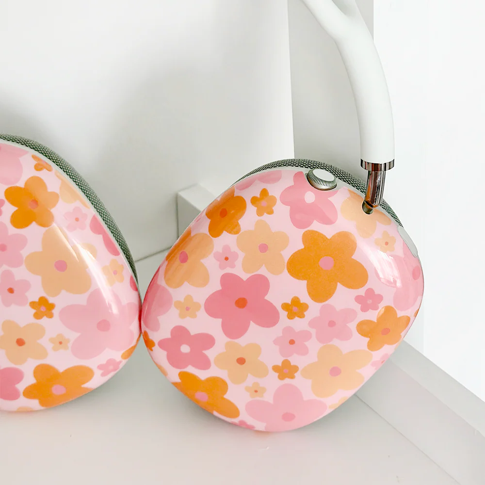 AirPods Max Case - Pink & Orange Bloom - Image 3