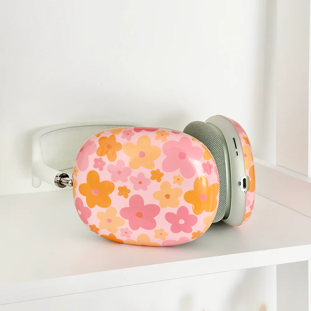 AirPods Max Case - Pink & Orange Bloom - Image 4