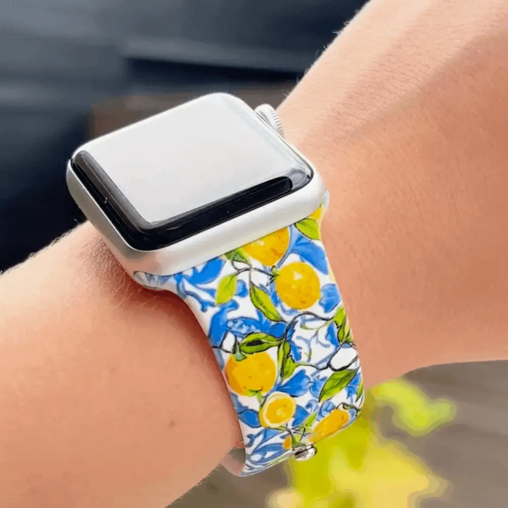 Amalfi Lemon Apple Watch Strap - Image 11