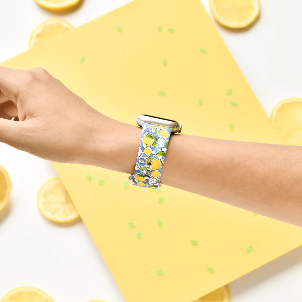 Amalfi Lemon Apple Watch Strap - Image 3