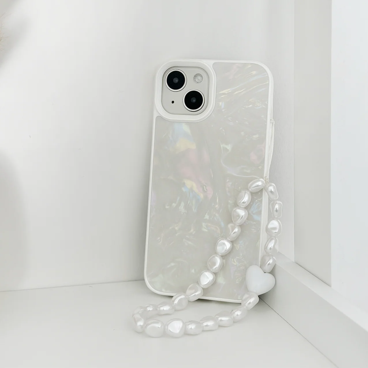 Beaded Phone Strap - Chunky Pearls - Image 3