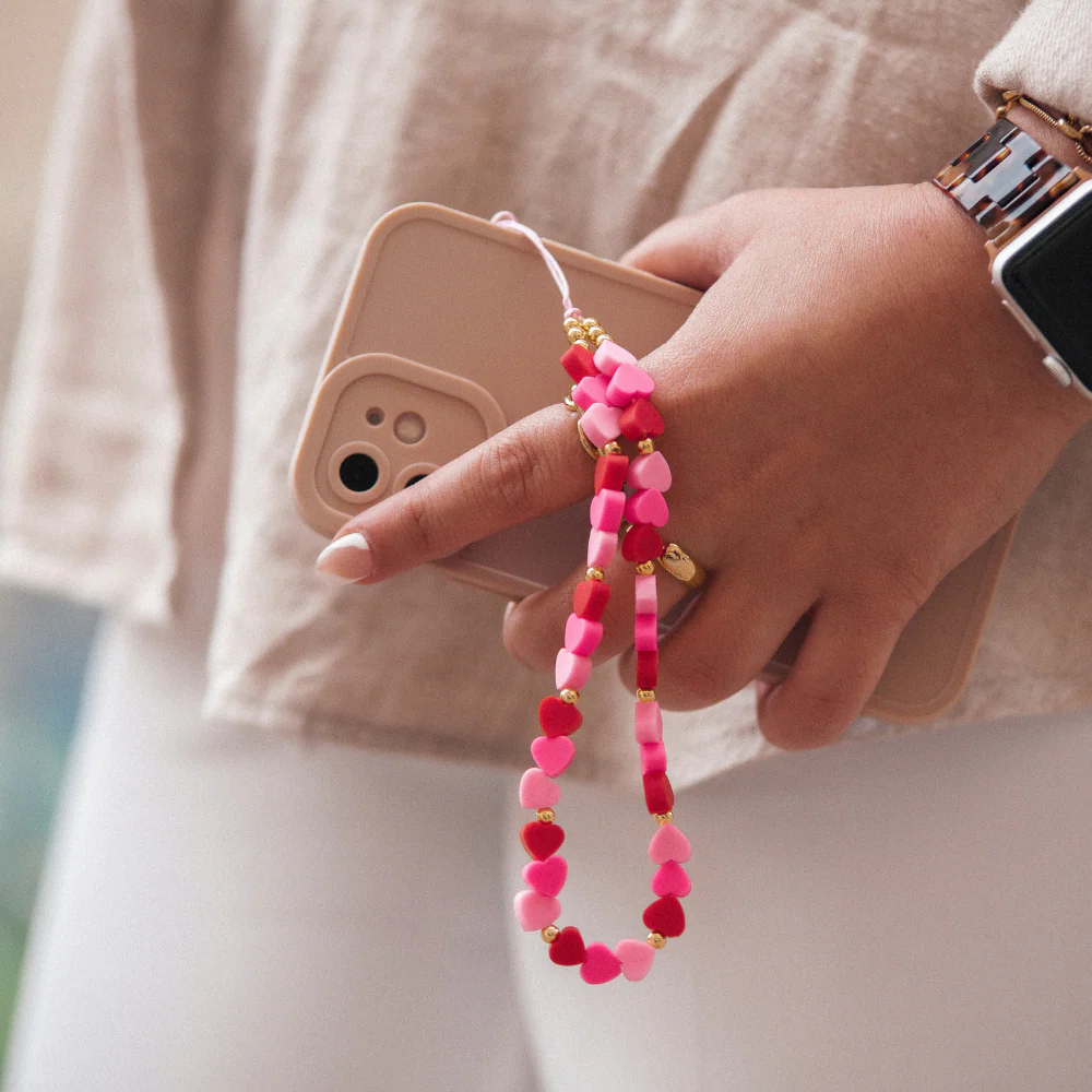 Beaded Phone Strap - Hearts - Image 10