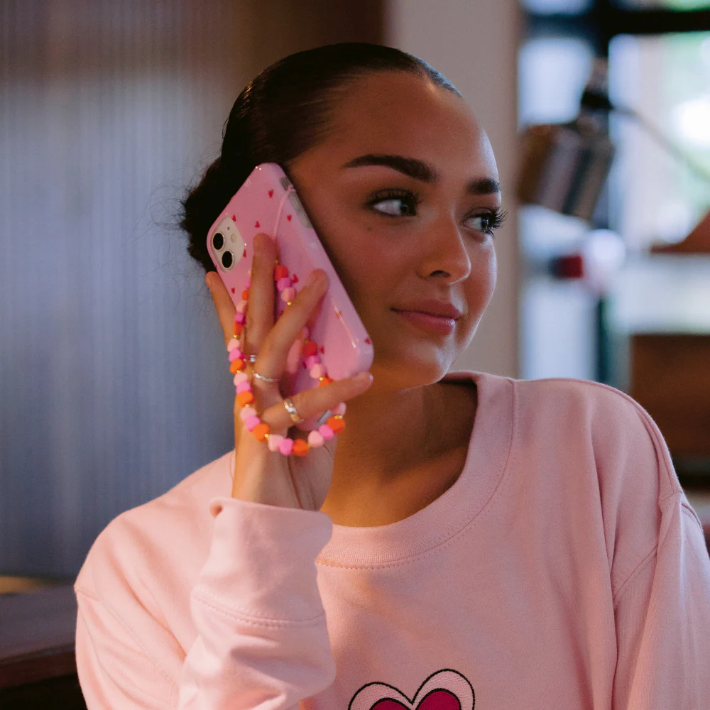 Beaded Phone Strap - Hearts - Image 6