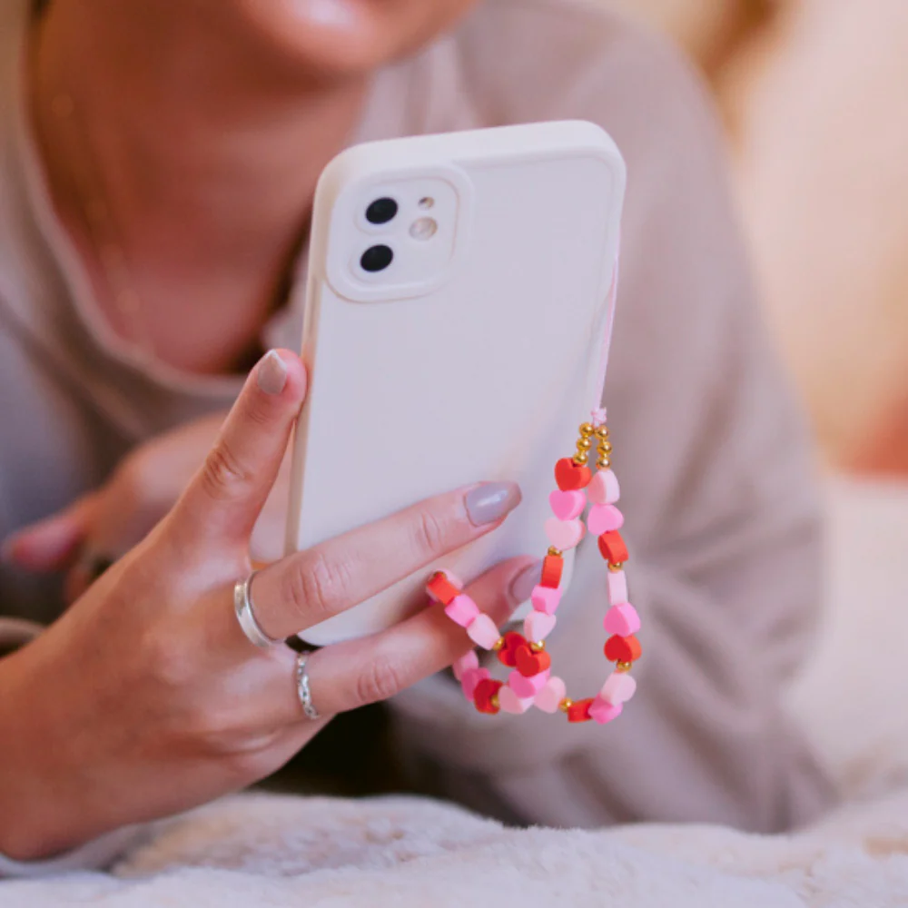 Beaded Phone Strap - Hearts - Image 7