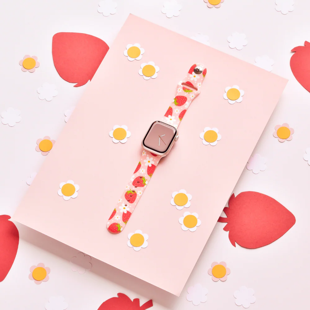 Berry Cute Strawberry Apple Watch Strap - Image 10