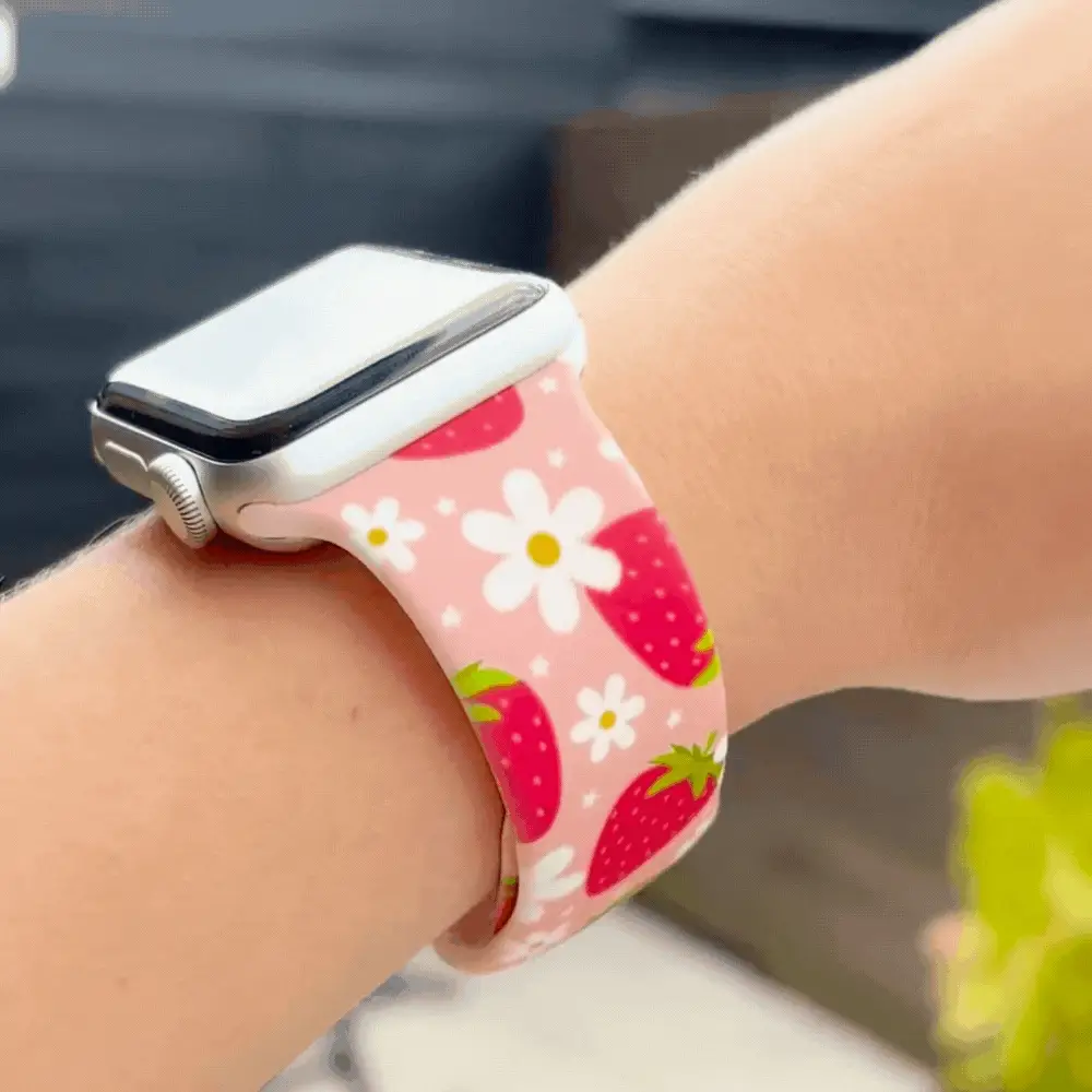 Berry Cute Strawberry Apple Watch Strap - Image 11