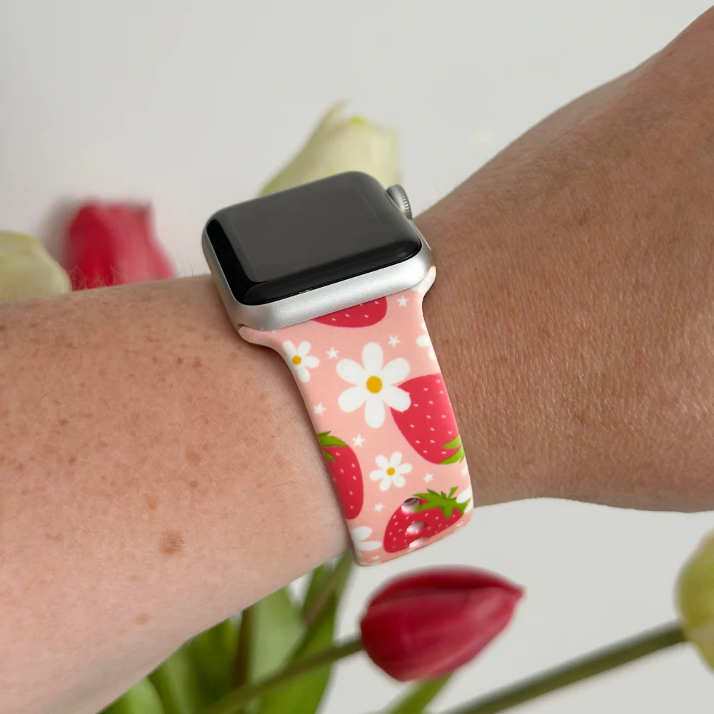 Berry Cute Strawberry Apple Watch Strap - Image 12