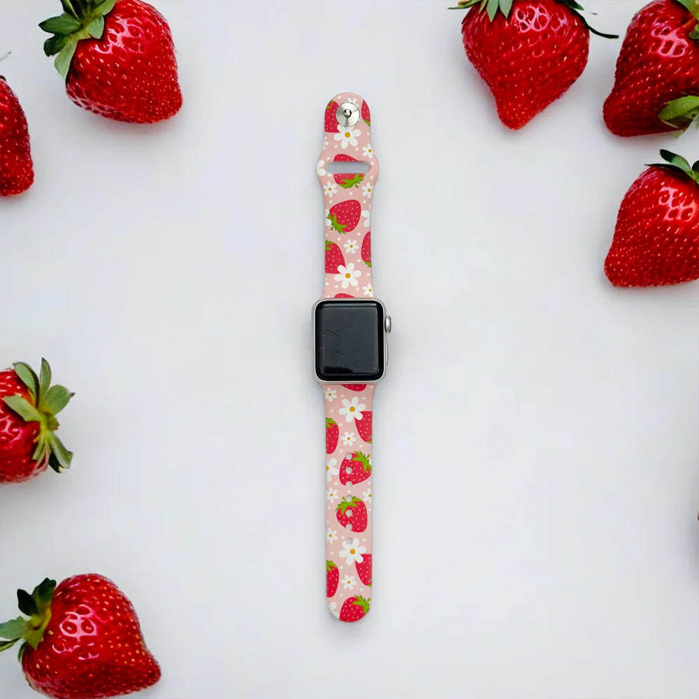 Berry Cute Strawberry Apple Watch Strap - Image 6