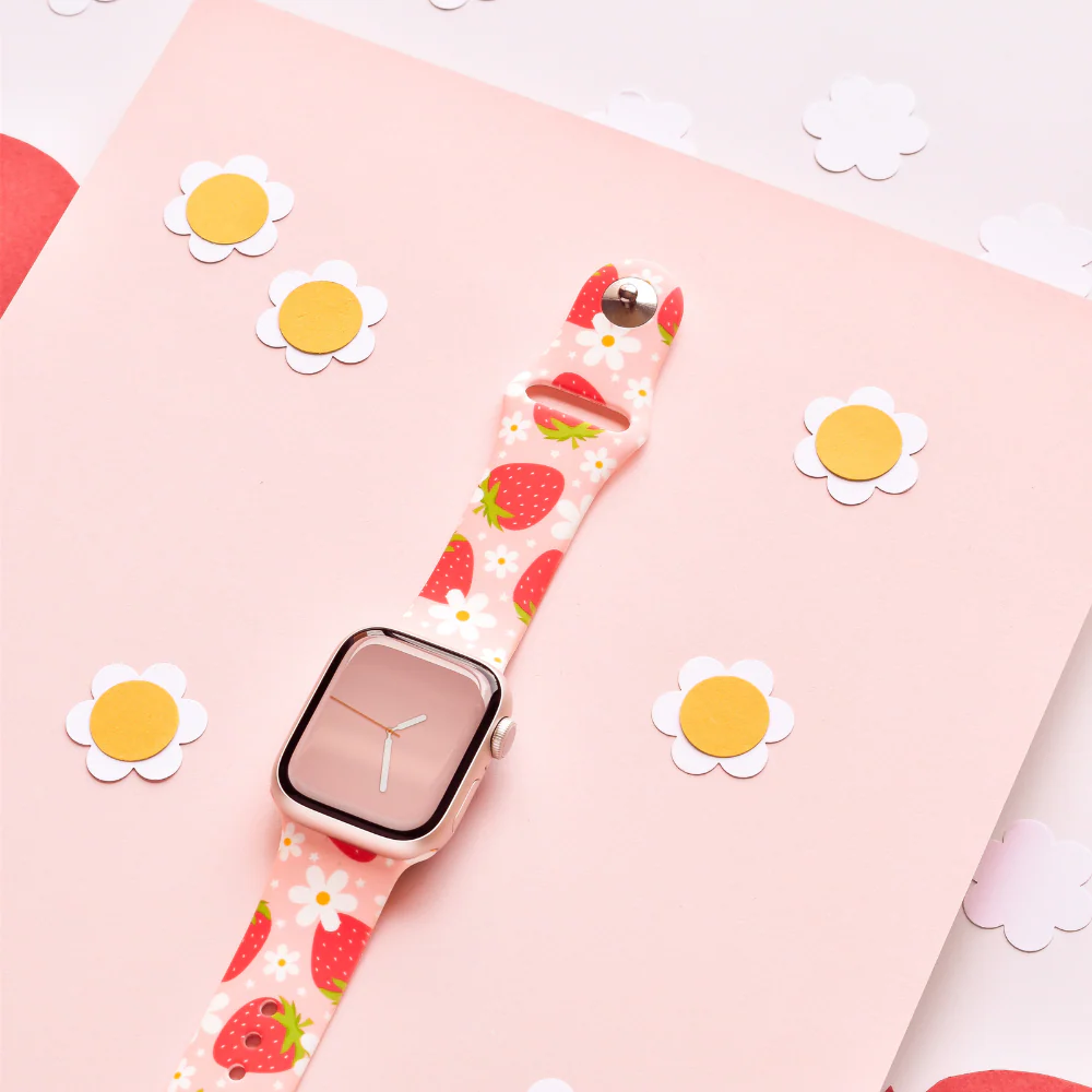 Berry Cute Strawberry Apple Watch Strap - Image 9