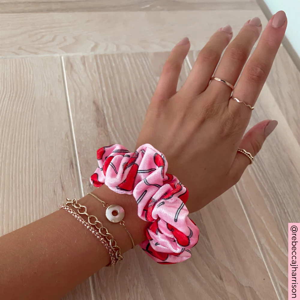Candy Hearts Scrunchie - Image 3