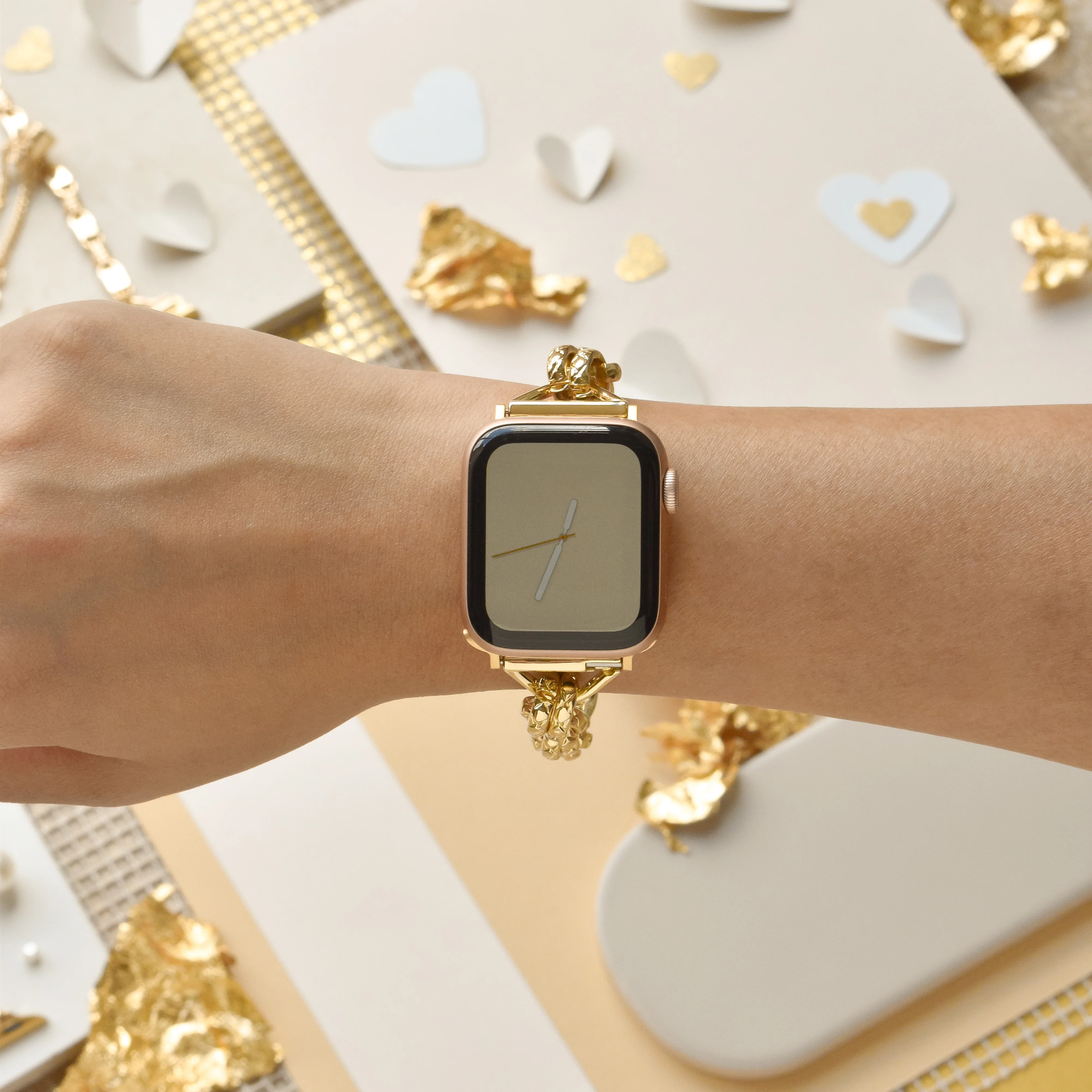 Chain Bracelet Apple Watch Strap - Gold - Image 3