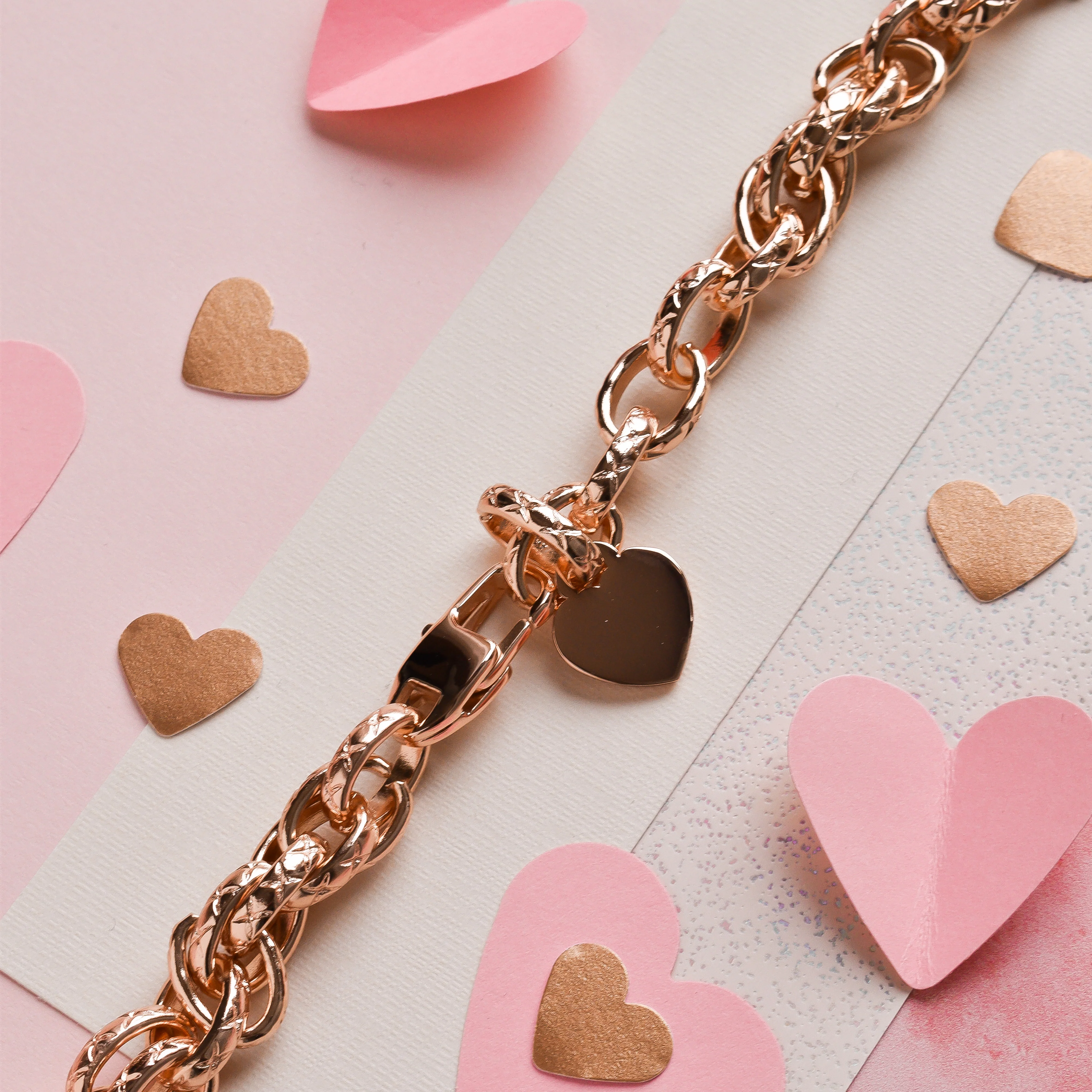 Chain Bracelet Apple Watch Strap - Rose Gold - Image 5