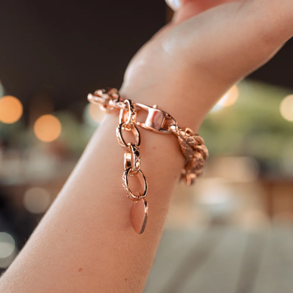 Chain Bracelet Apple Watch Strap - Rose Gold - Image 9