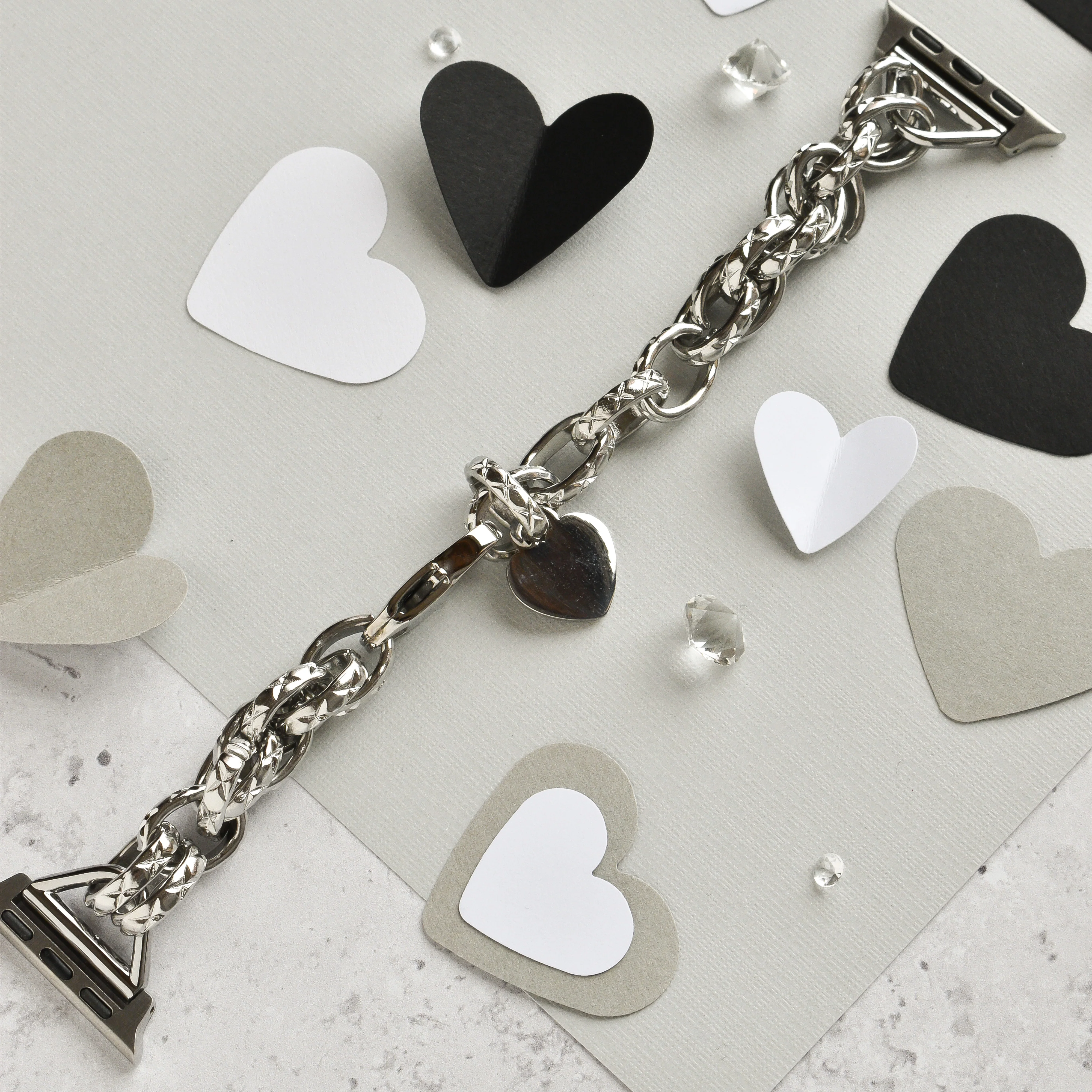 Chain Bracelet Apple Watch Strap - Silver - Image 6