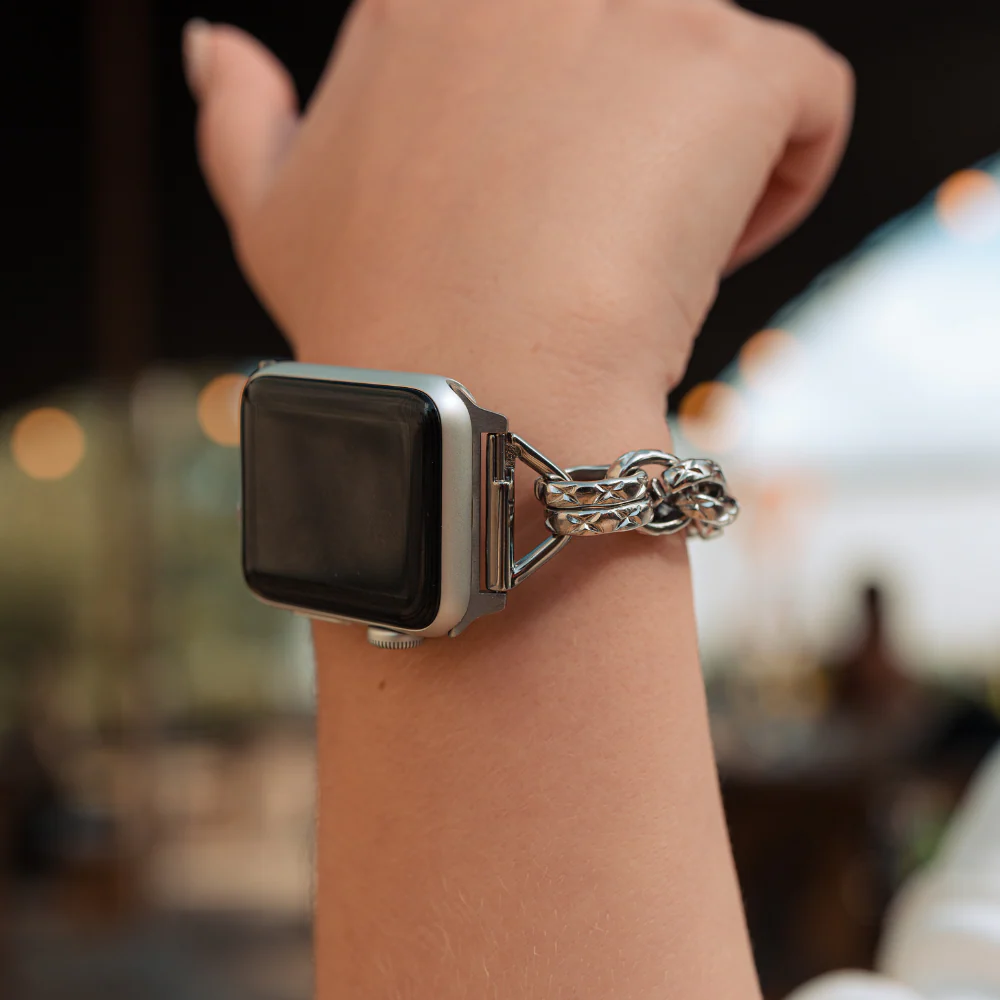 Chain Bracelet Apple Watch Strap - Silver - Image 9