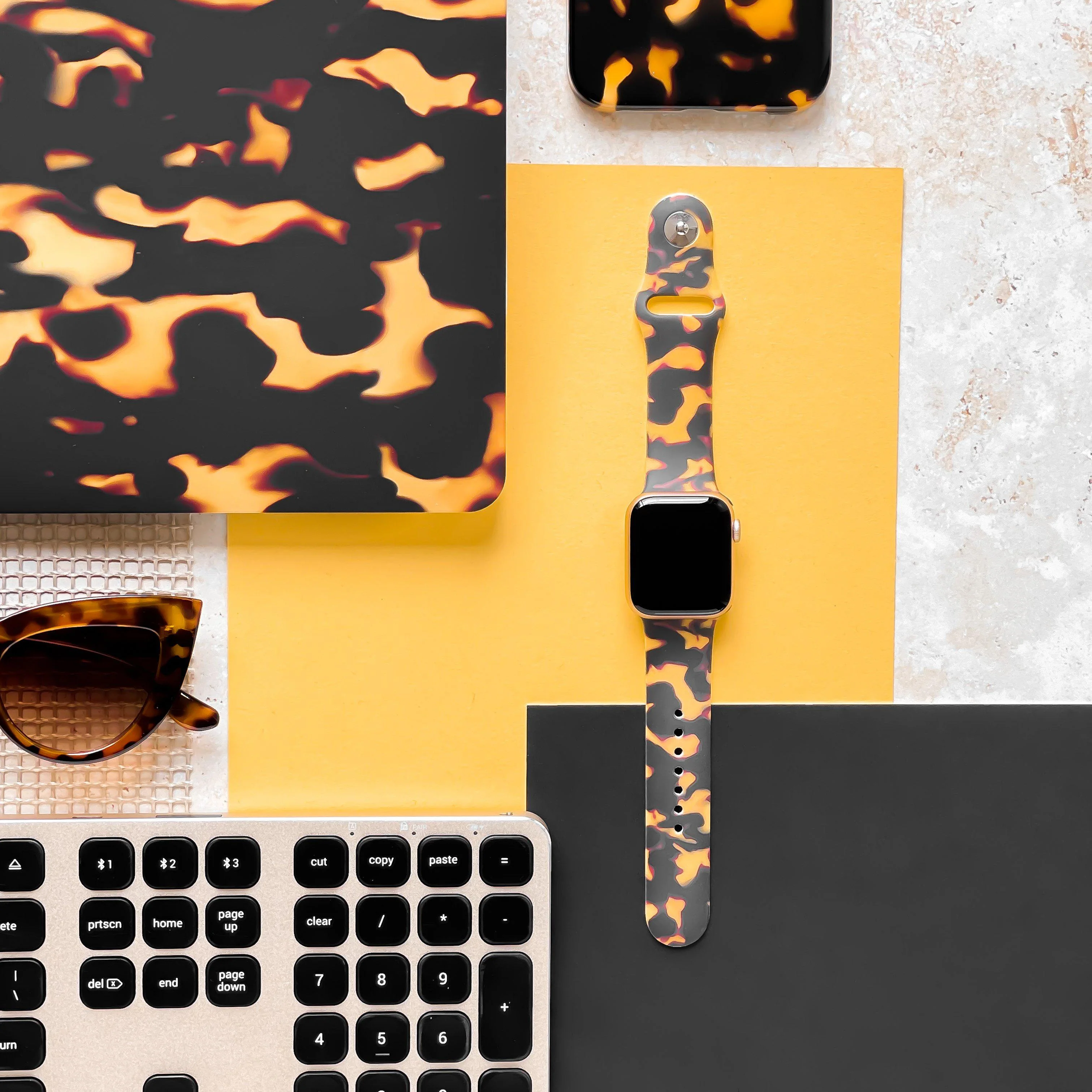 Chic Tortoiseshell Apple Watch Strap - Image 5