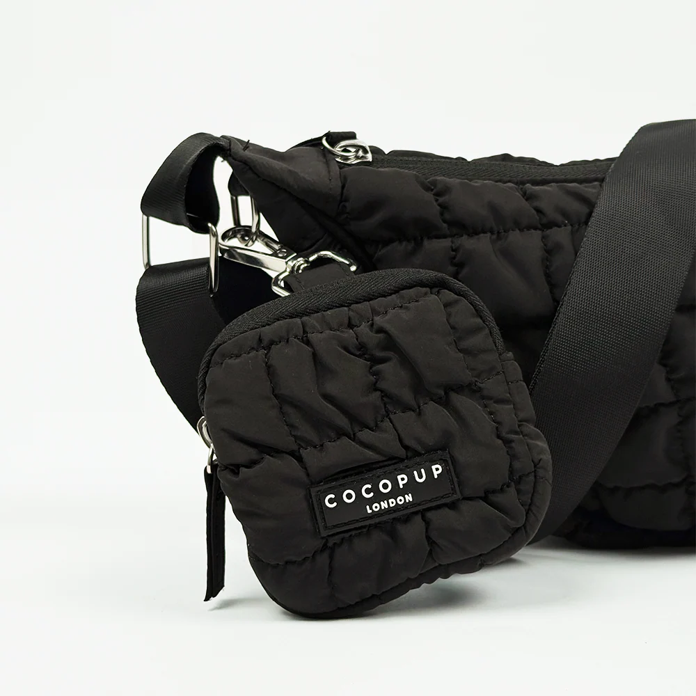 Crossbody Crescent Dog Walking Bag Bundle - Onyx - Image 4