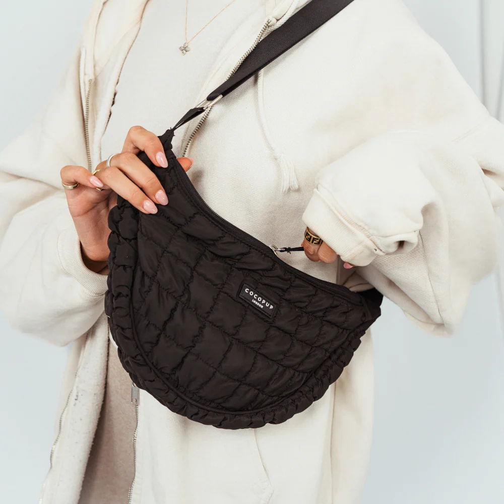 Crossbody Crescent Dog Walking Bag Bundle - Onyx - Image 5