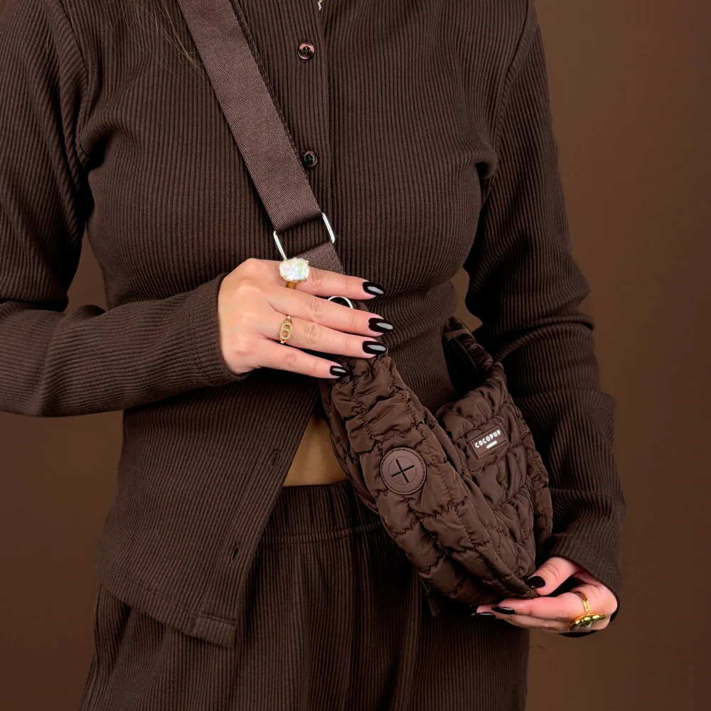 Crossbody Crescent Dog Walking Bag Bundle - Espresso - Image 3