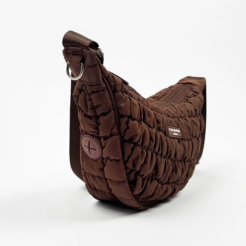 Crossbody Crescent Dog Walking Bag Bundle - Espresso - Image 7