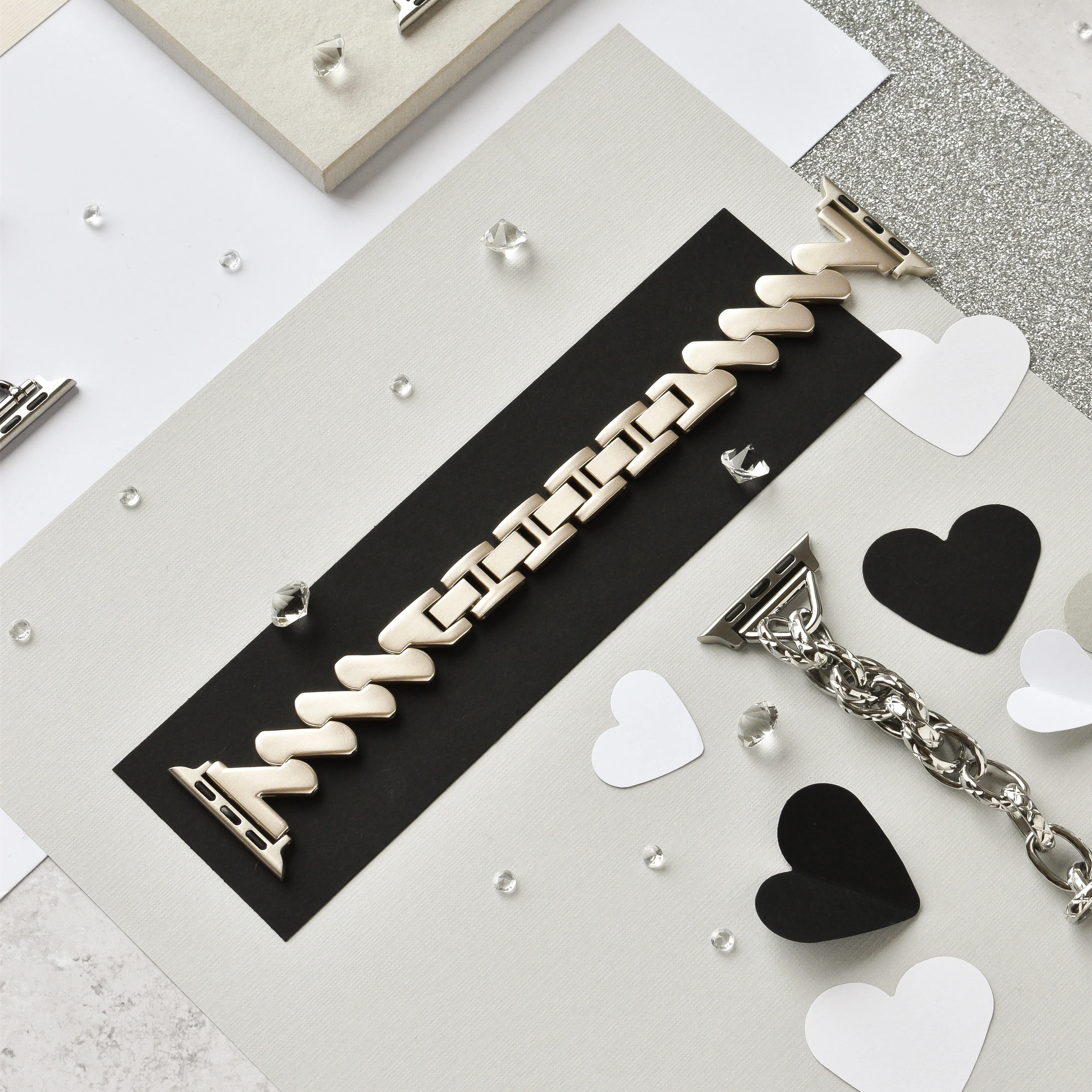 Get Wavy Apple Watch Strap - Starlight - Image 6