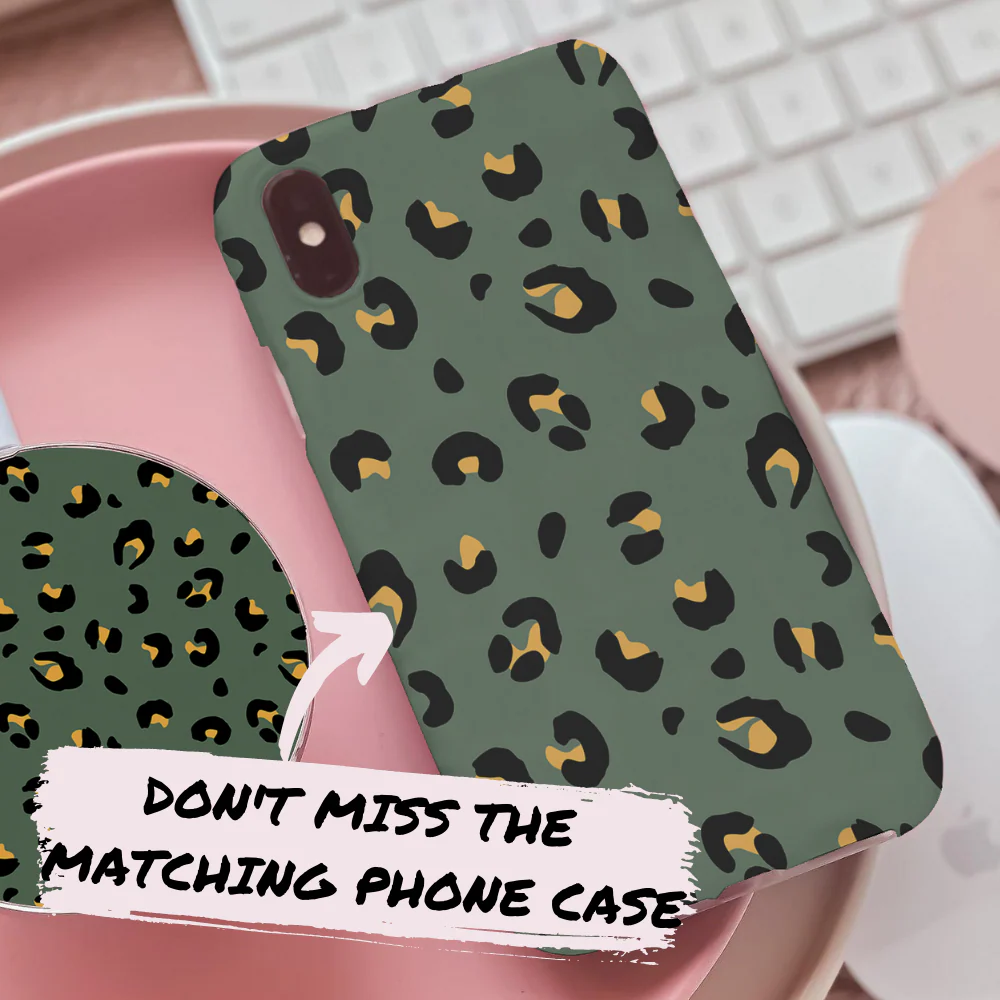 Khaki Leopard Apple Watch Strap - Image 4