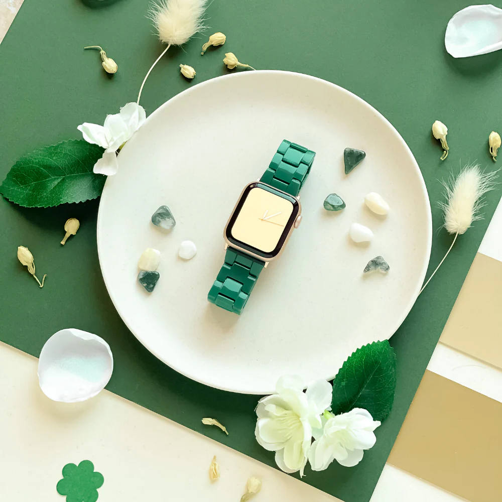 Luxe Green Apple Watch Strap - Image 3