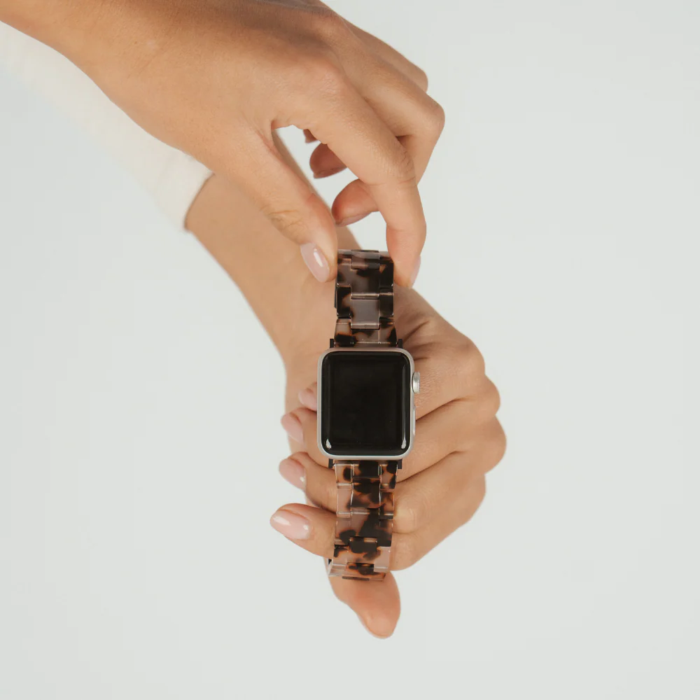 Luxe Ivory Tort Apple Watch Strap - Image 5