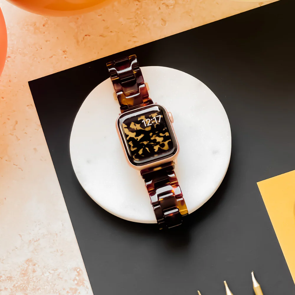 Luxe Tortoiseshell Apple Watch Strap - Image 9