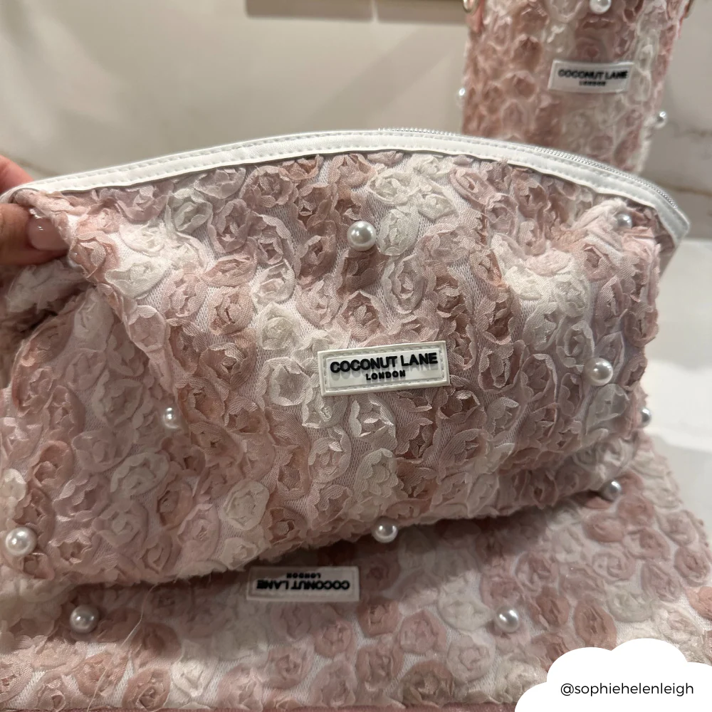 Expandable Makeup Bag - Pearls in Bloom - Image 5