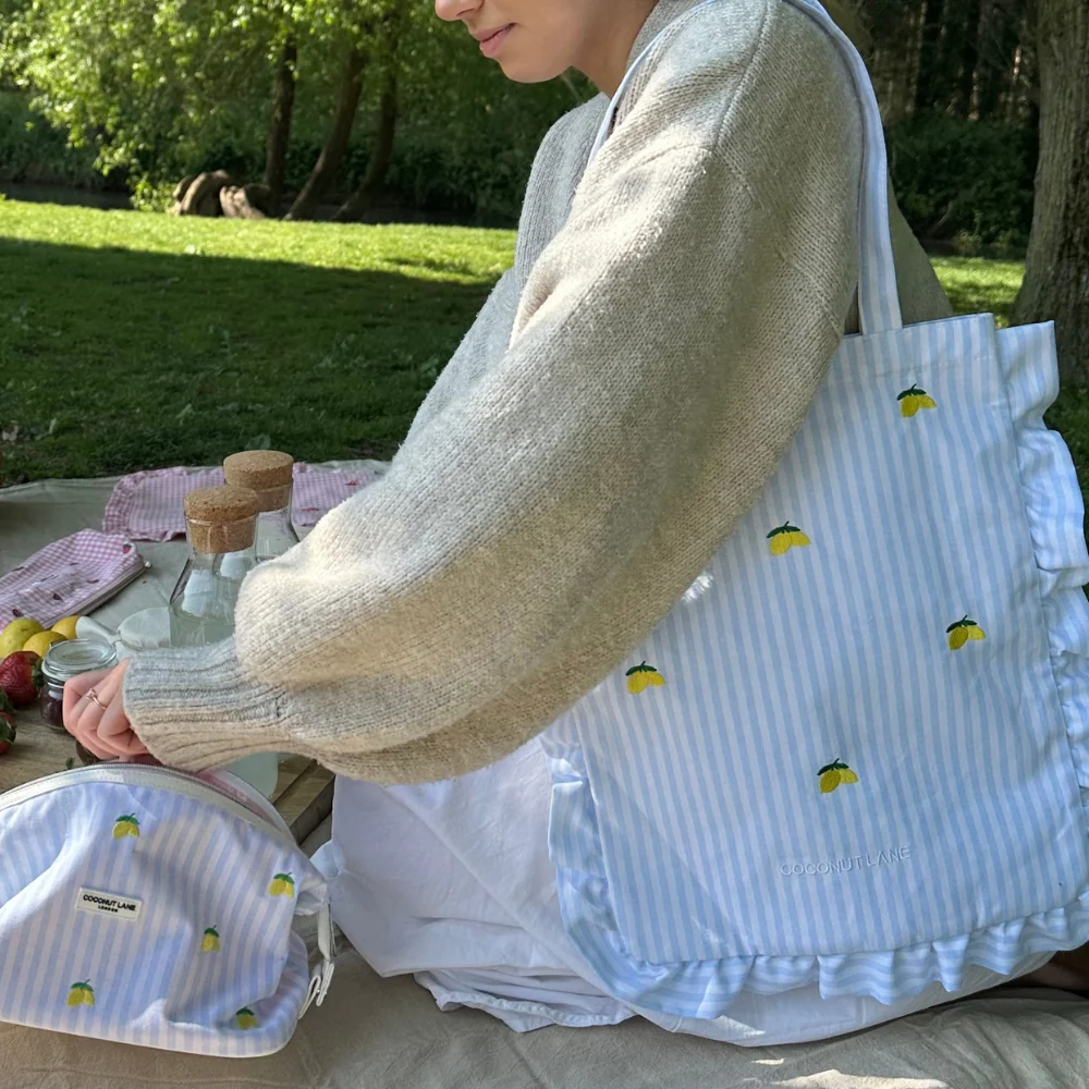 Expandable Makeup Bag - Living La Vida Lemon - Image 8