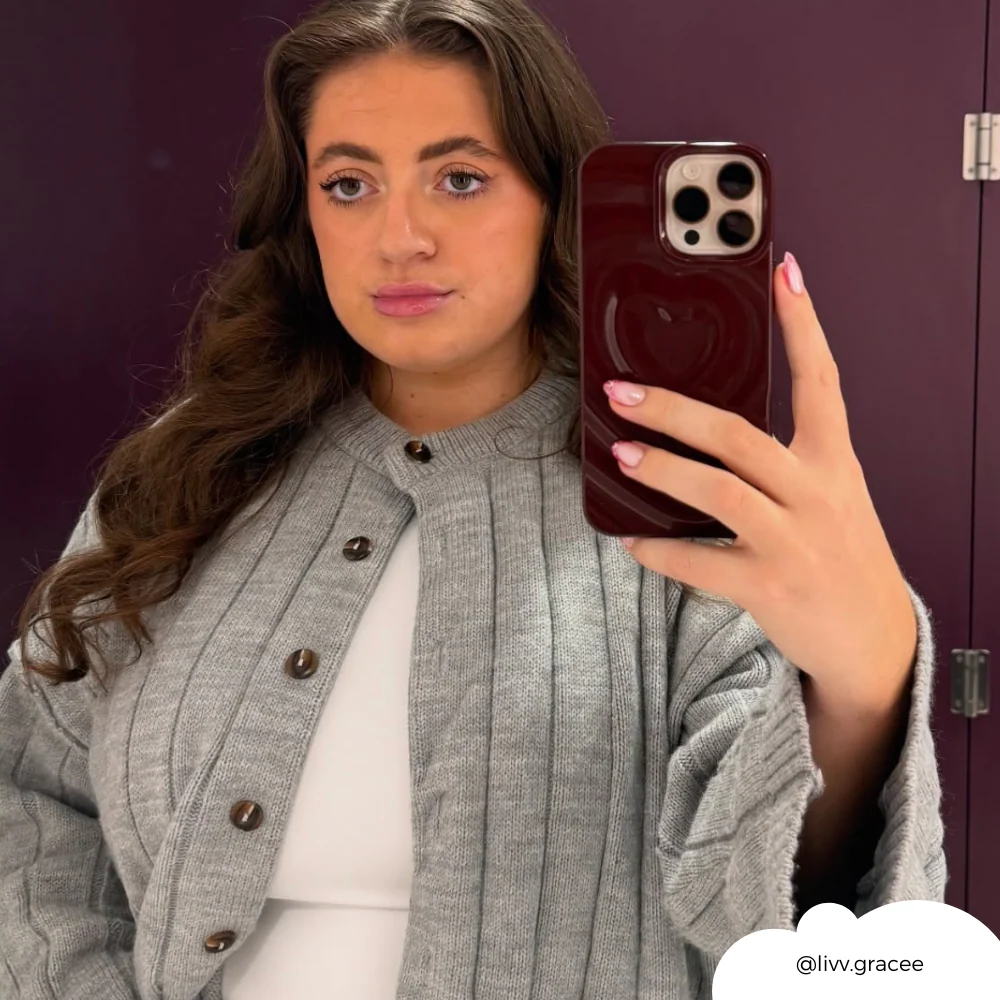 Melting Heart Phone Case - Burgundy - Image 11