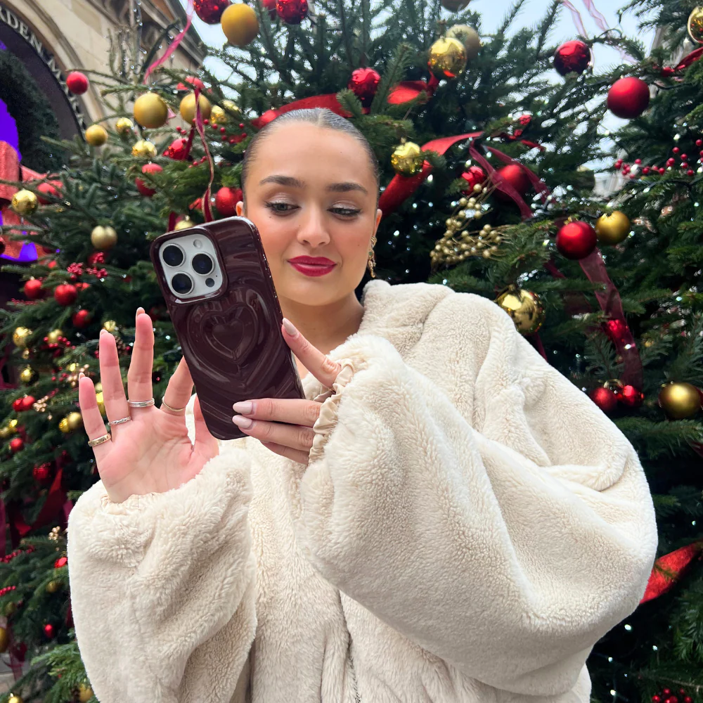 Melting Heart Phone Case - Burgundy - Image 6