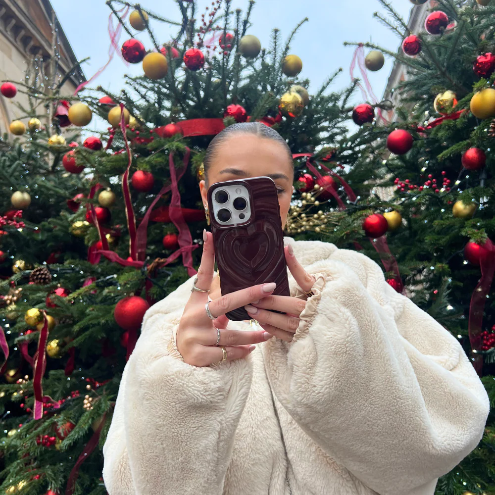 Melting Heart Phone Case - Burgundy - Image 8