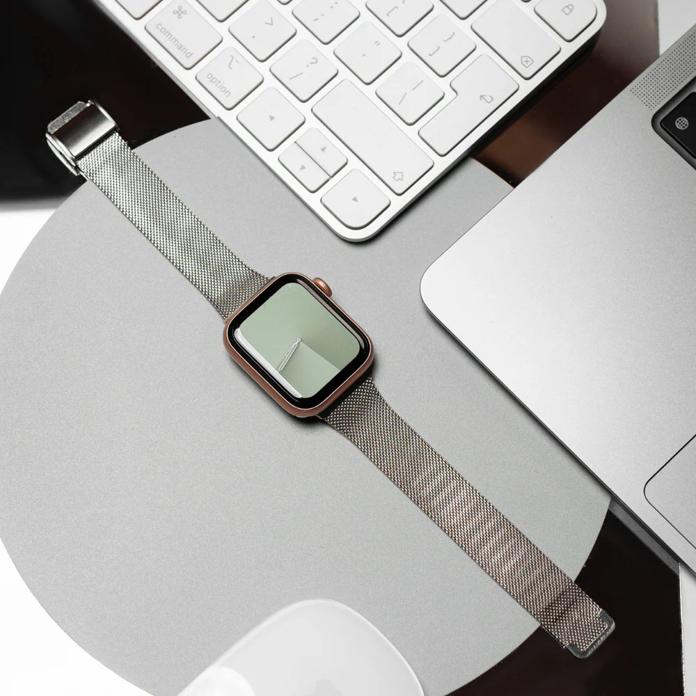 Milanese Apple Watch Strap - Silver - Image 5