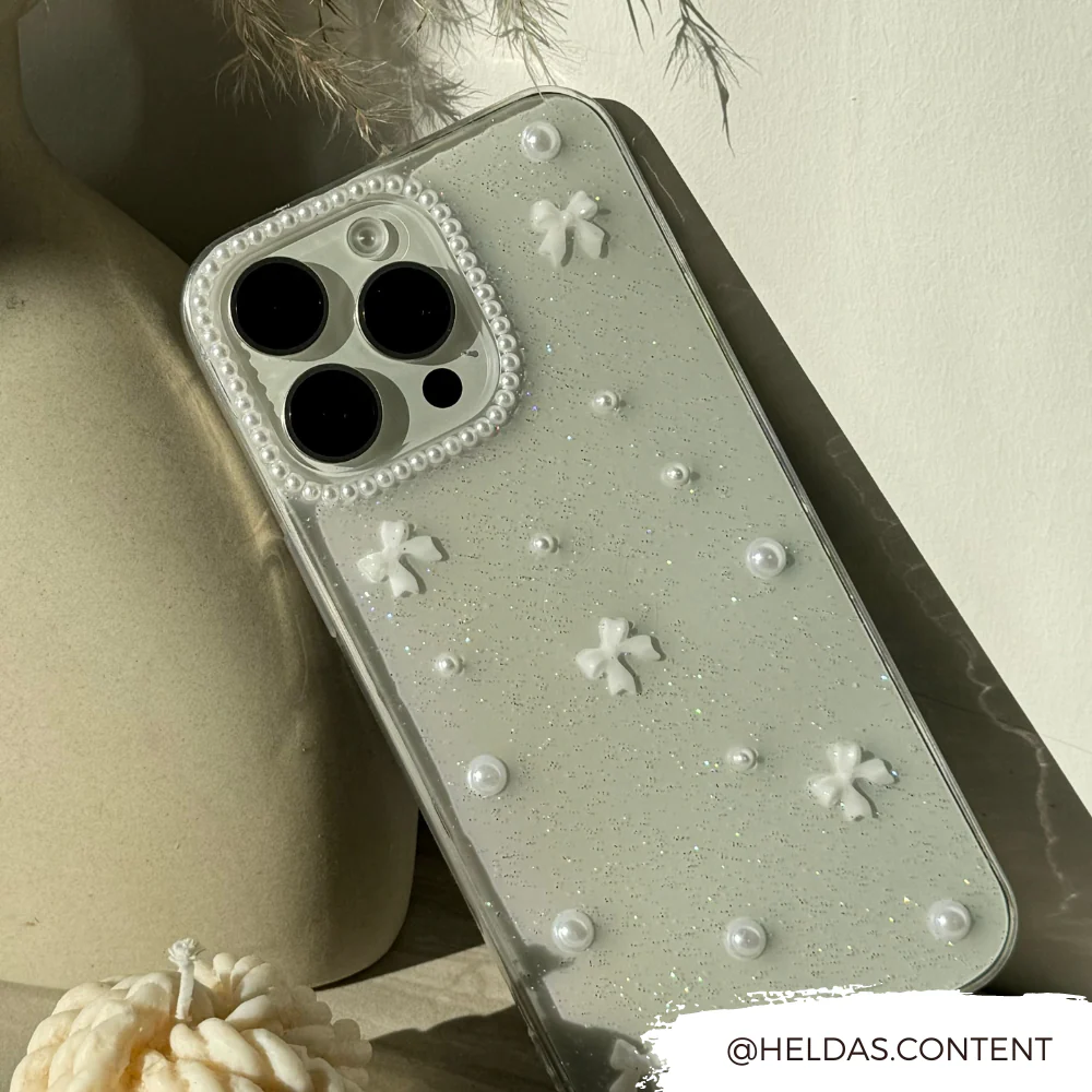 Mini White Bows Phone Case - Image 6