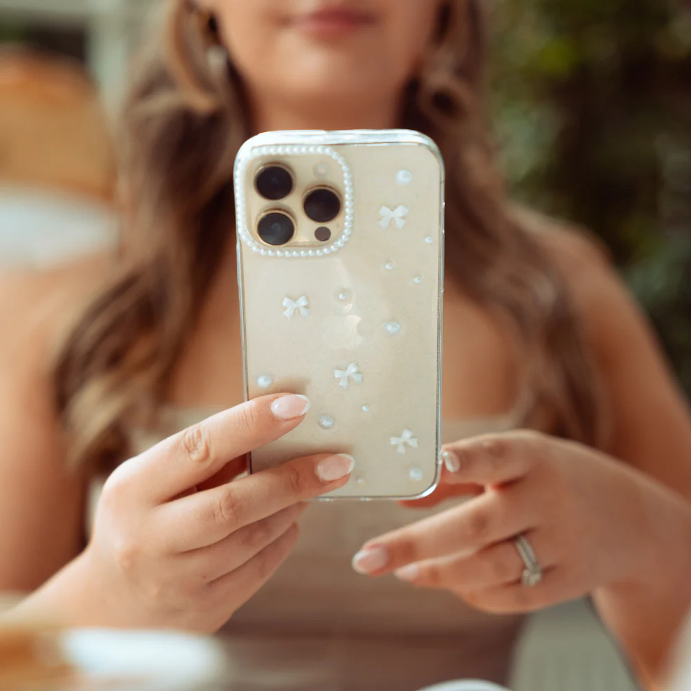 Mini White Bows Phone Case - Image 7