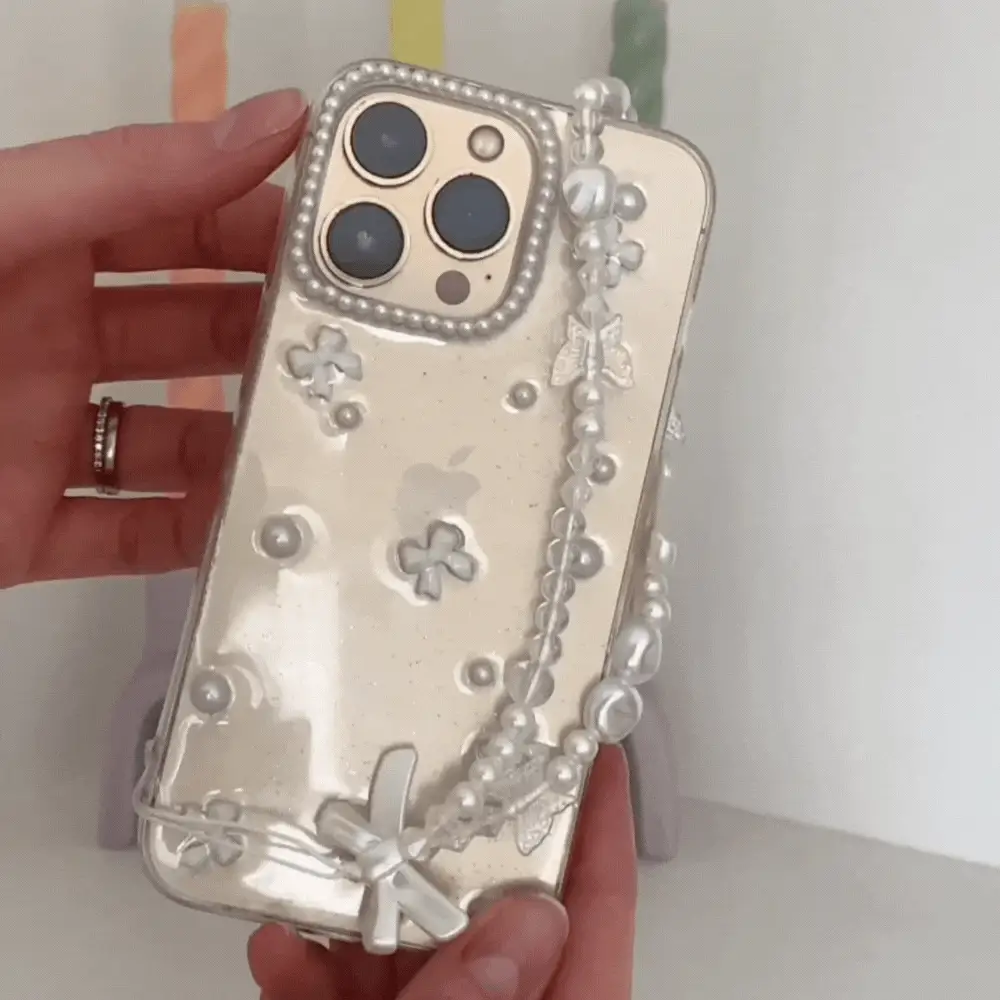 Mini White Bows Phone Case - Image 8