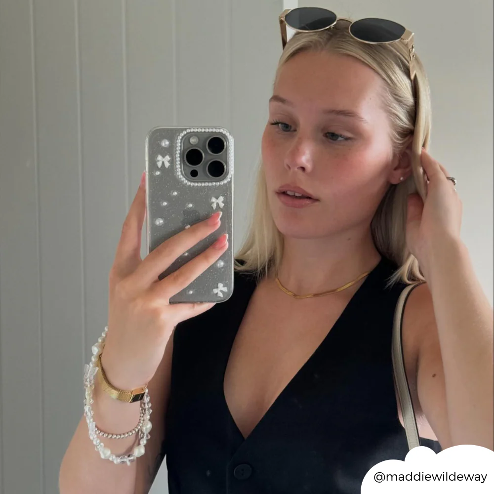 Mini White Bows Phone Case - Image 9