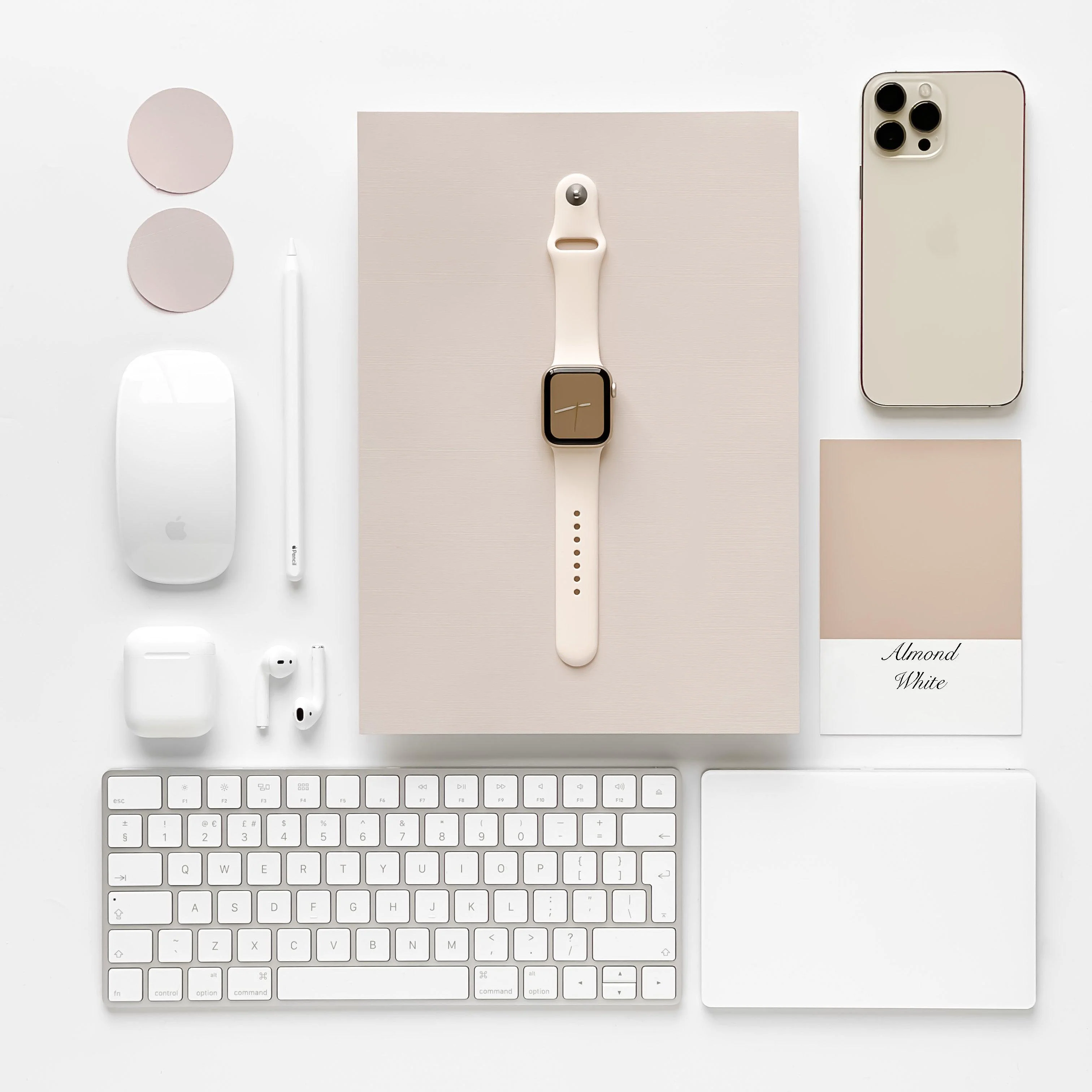 NAKD Apple Watch Strap - Almond White - Image 10