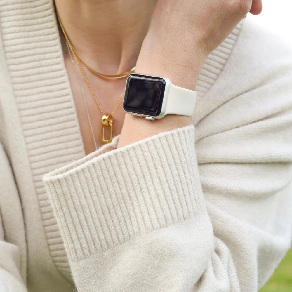 NAKD Apple Watch Strap - Almond White - Image 12